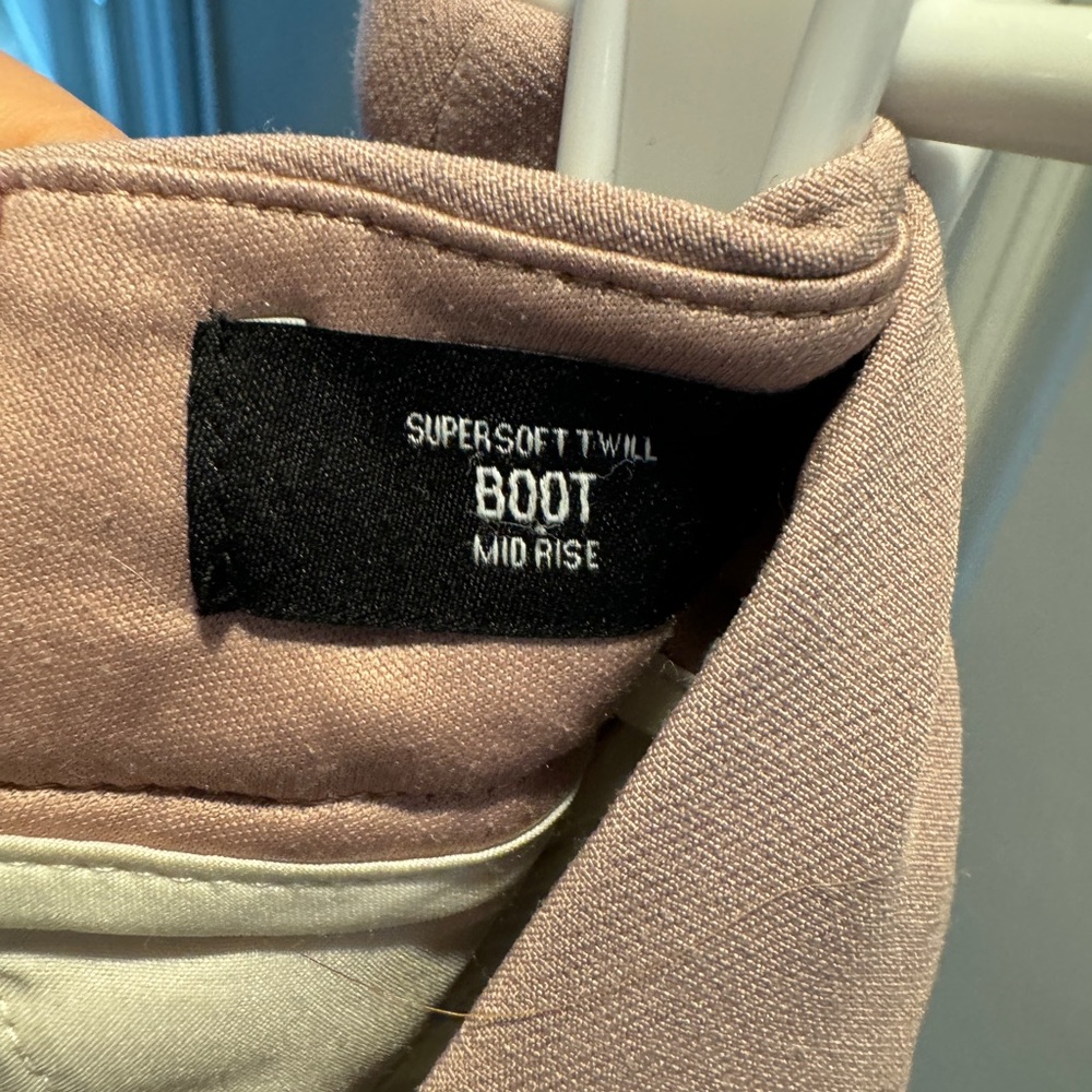 Pink Supersoft Twill Bootcut Pants
